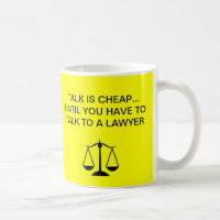 Abogados divertidos de las tazas de café