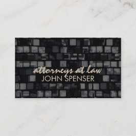 Abogados en la tarjeta de visita oscura del modelo