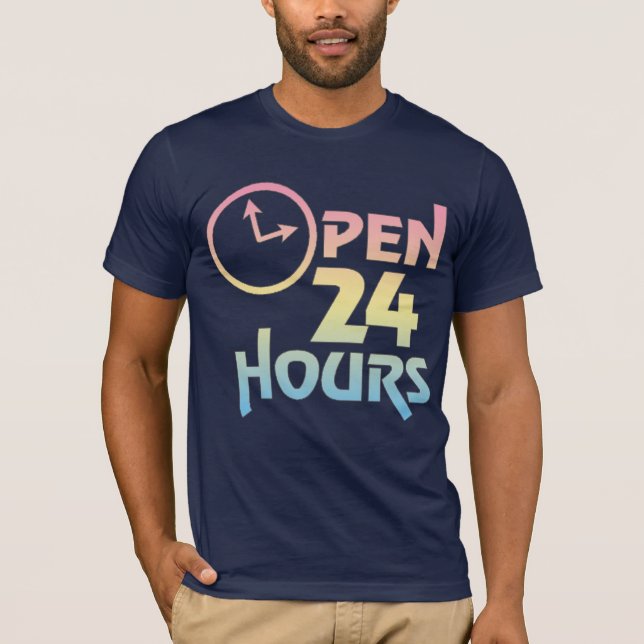 Abra 24 horas de camiseta de la maternidad (Anverso)