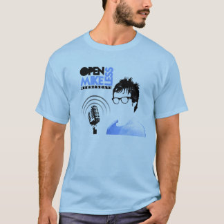 Abra el azul de la camiseta de Mikeless con las