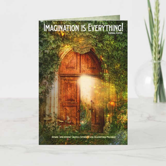 Abra el saludo grande de la invitación (Anverso)