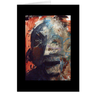 abra la máscara de la boca (la tarjeta)