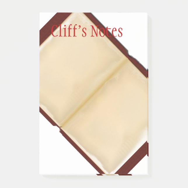 Abra la nota grande del Poste-it® del libro (Anverso)