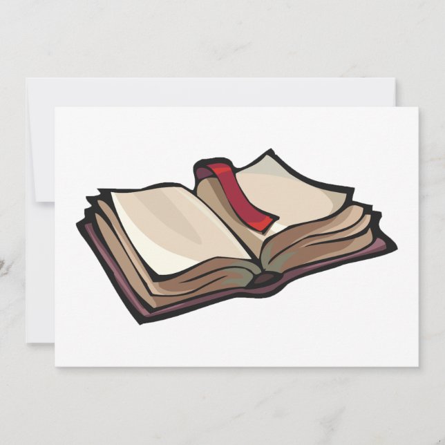 Abra las invitaciones del libro (Anverso)