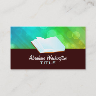 abra las tarjetas de visita del libro