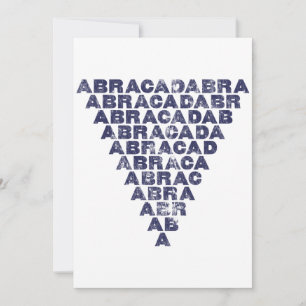 Abracadabra [triángulo oscuro invertido]