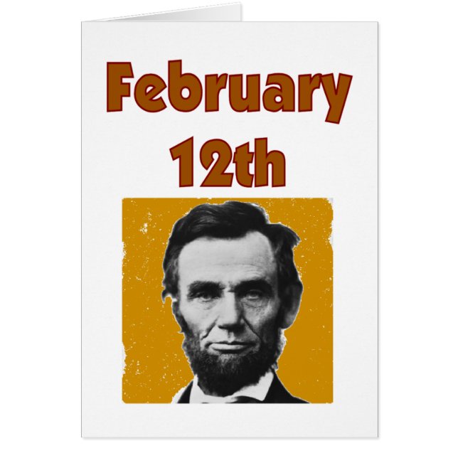 Abraham Lincoln 12 de febrero camiseta y regalos (Frente)