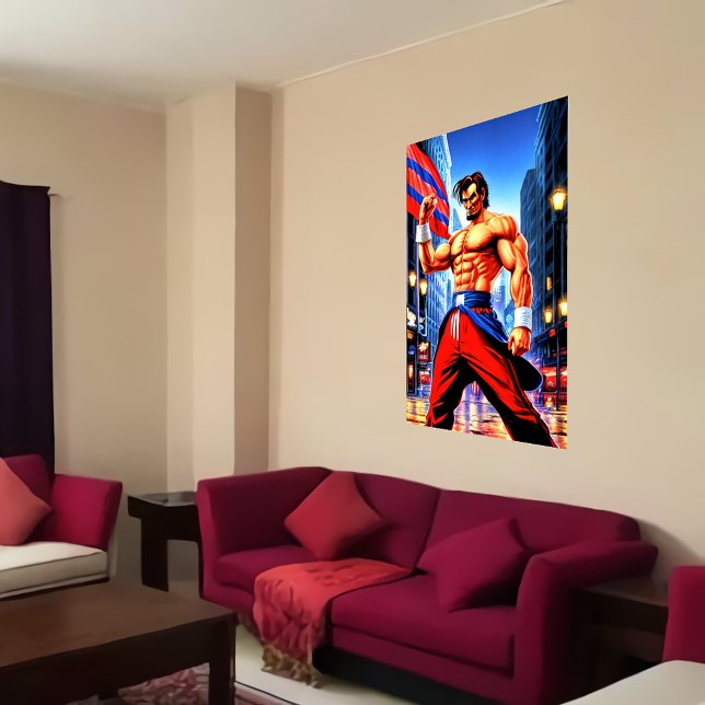 Abraham Lincoln como luchador | Poster de arte de  (Subido por el creador)