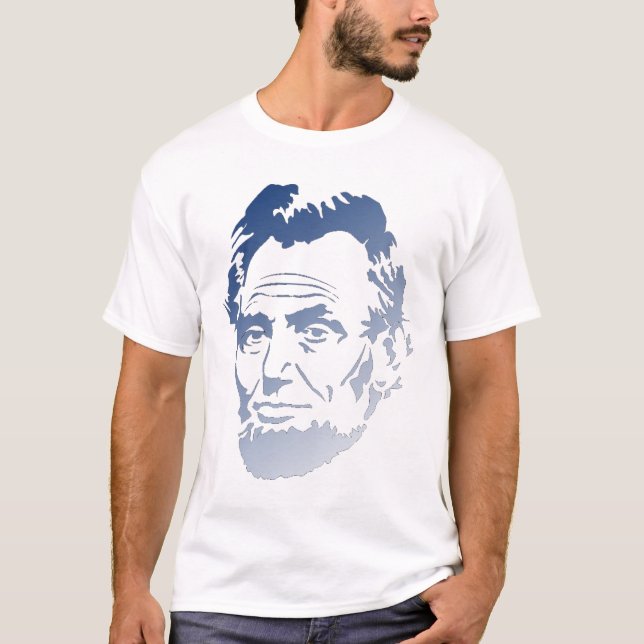 Abraham Lincoln en azul y blanco - Camisa (Anverso)