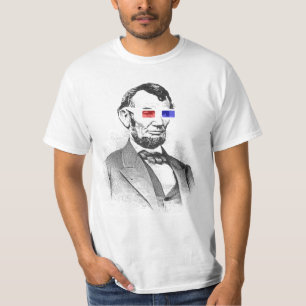 Abraham Lincoln en la camiseta 3D