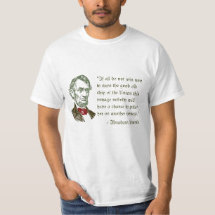 Abraham Lincoln en la camiseta de la libertad