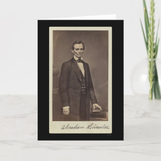 Abraham Lincoln firmó la tarjeta 1860