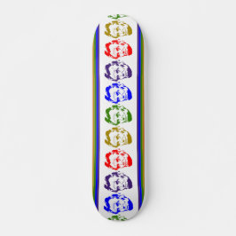 Abraham Lincoln Retro Multicolour Skateboard