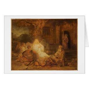Abraham recibe los tres ángeles, 1646 (aceite en