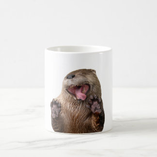 ¡Ábrase de par en par! Taza de la nutria