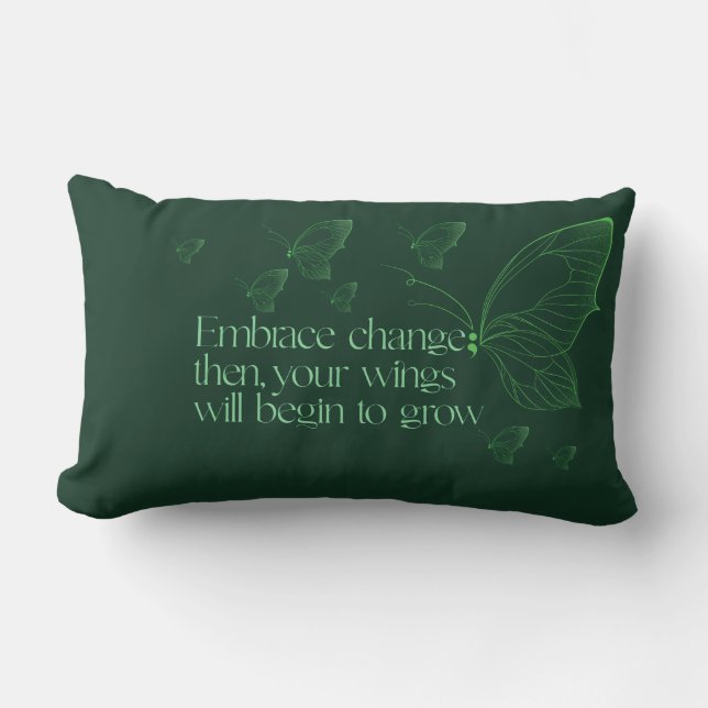 Abraza el Cambio Almohada Lumbar (Anverso)