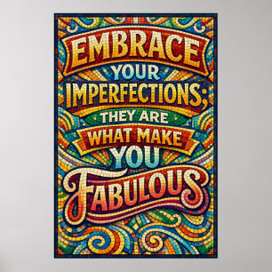 Abraza tus imperfecciones Arte psicodélico