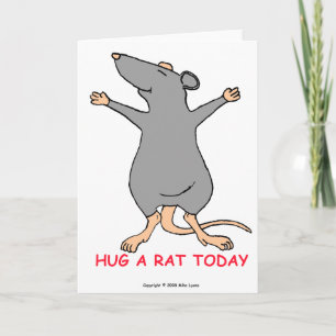 Abraza Una Rata Hoy - Tarjeta De Saludo