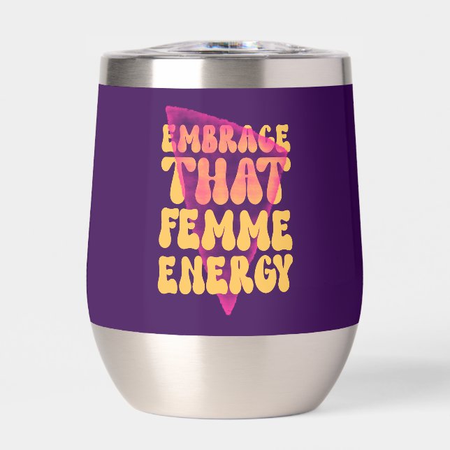 Abrazar Ese Tumbler De Vino Sin Estúmulo De Energí (Frente)