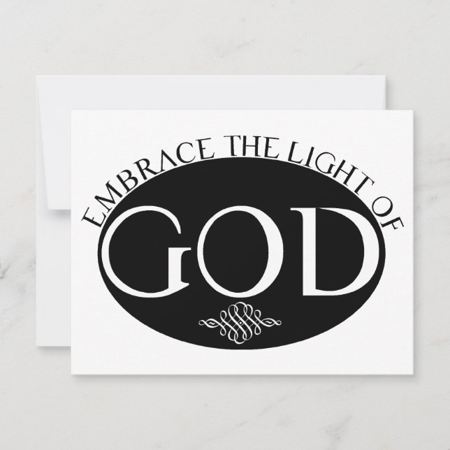 Abrazar la luz de Dios (Anverso)