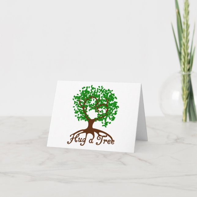 Abrazar las tarjetas de notas de árbol (Anverso)