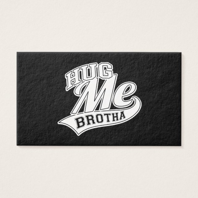 Abrazarse de Brotha en negro (Frente)