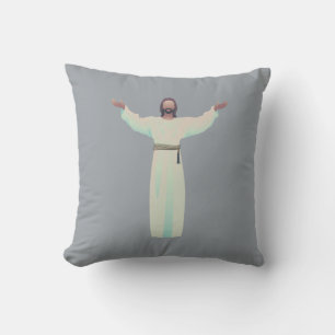 Abrazo a Jesús- arrojar almohada en gris