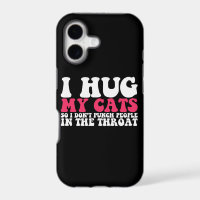 Abrazo a mis gatos para no golpear a la gente en l