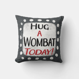 Abrazo A Wombat Hoy Cojín decorativo