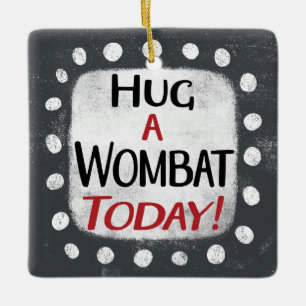 Abrazo A Wombat Hoy Ornamento