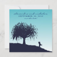 Abrazo comprometido Guardar anuncio de fecha: aqua