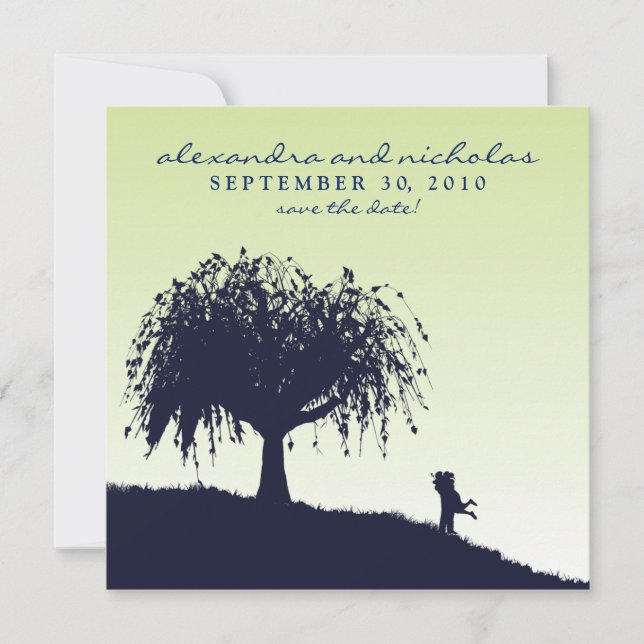 Abrazo comprometido Guardar anuncio de fecha: sabi (Anverso)