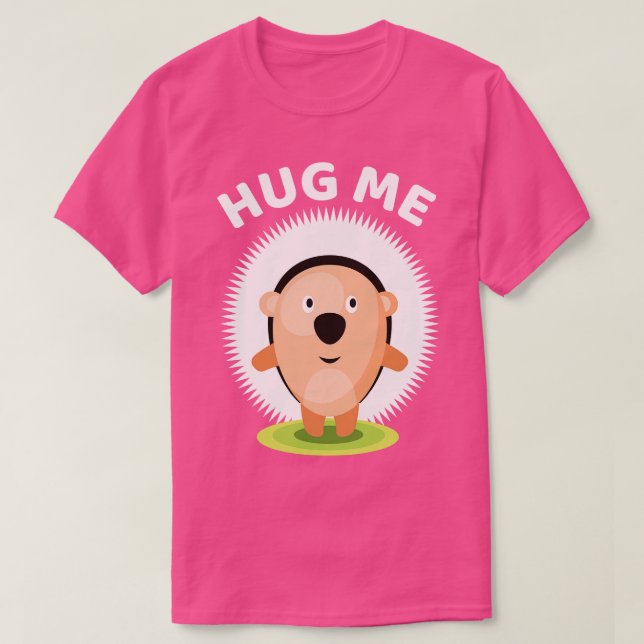 Abrazo de camiseta de hedgehog (Diseño del anverso)