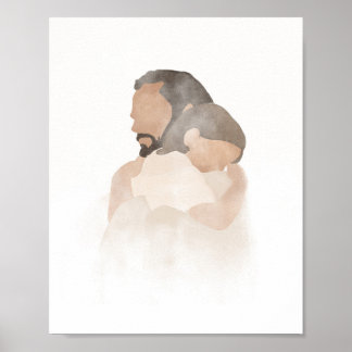 Abrazo de Cristo, Jesús, pintura de Jesús, arte de