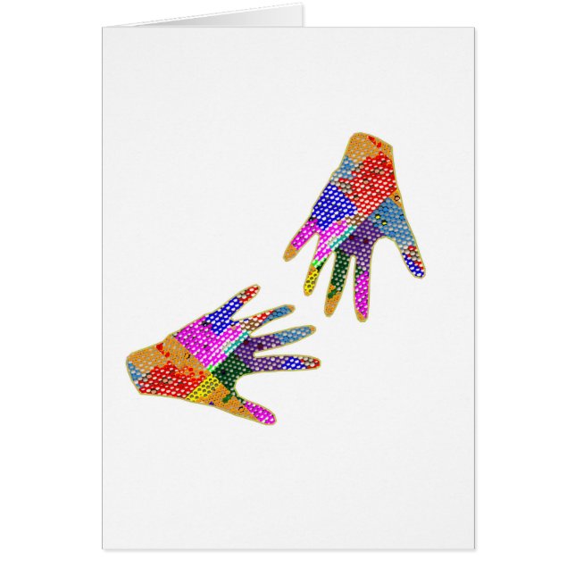 ABRAZO de la amistad de la alheña de las MANOS (Frente)