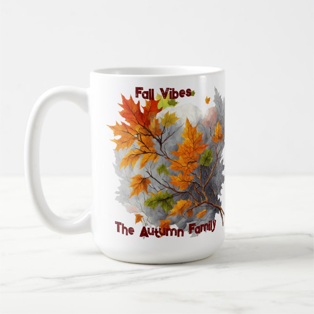Abrazo de otoño: tazas Inspiradoras con motivos de (Izquierda)