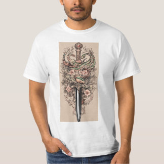 "Abrazo de serpiente: elegante camiseta gráfica de