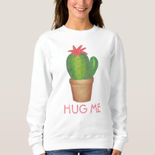Abrazo de sudadera de flor de cactus de planta put