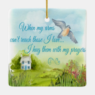 Abrazo de usted con mi ornamento de los rezos