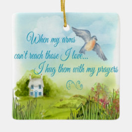 Abrazo de usted con mi ornamento de los rezos