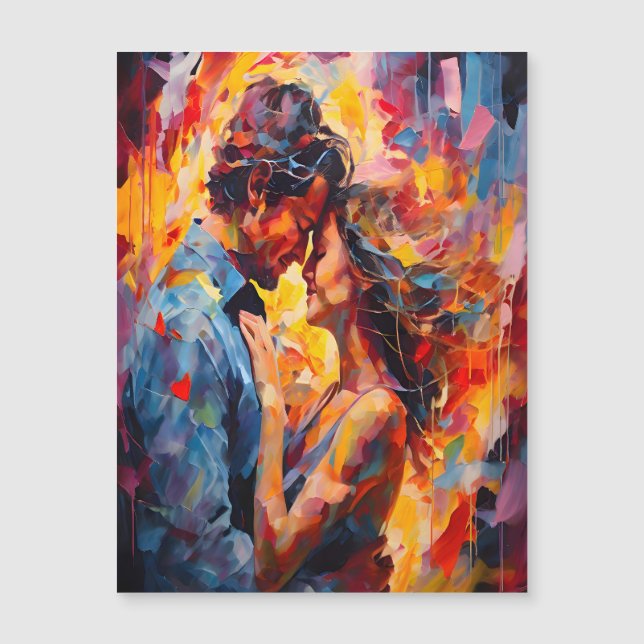 Abrazo Romántico Expresionismo Abstracto (Anverso)