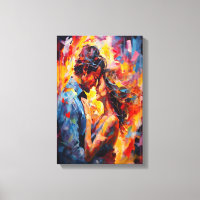 Abrazo romántico expresionismo abstracto arte amor