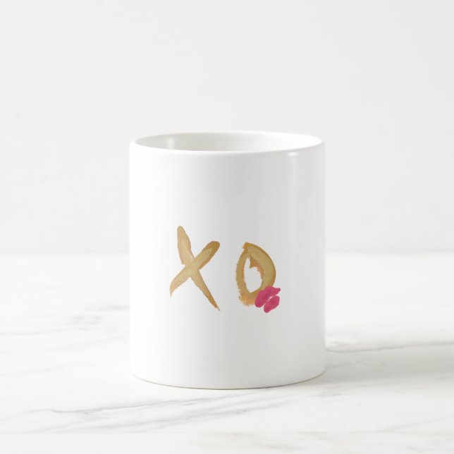 Abrazo y besos levadura taza de café para mujeres  (Centro)