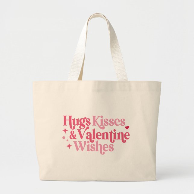 Abrazos Besos San Valentín Deseos De La Bolsa (Frente)