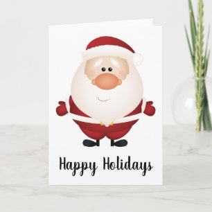 Abrazos de la tarjeta de felicitación de Santa Cla