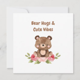 Abrazos de oso y tarjeta de vibración cúpula
