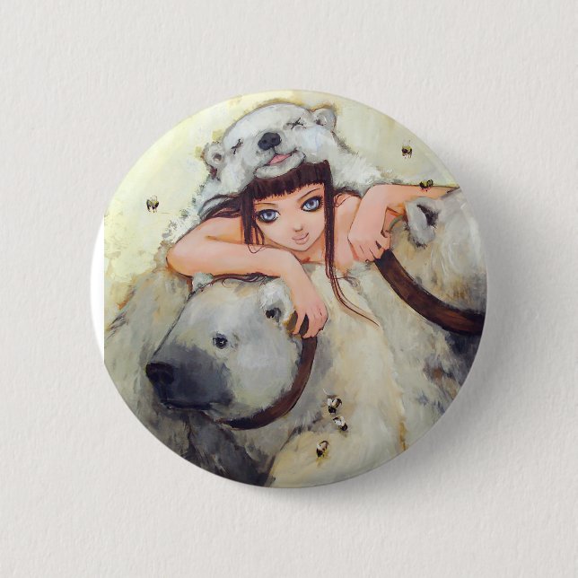 Abrazos de un botón del tratante del poder (Anverso)