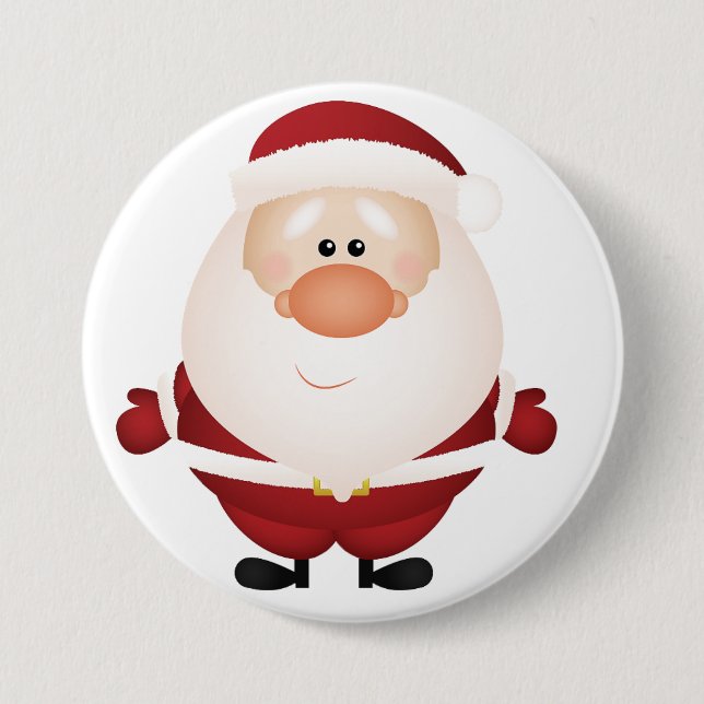 Abrazos del botón de Papá Noel (Anverso)