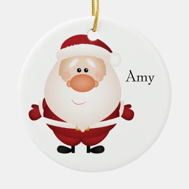 Abrazos del Ornamento de Santa Claus (Frente)