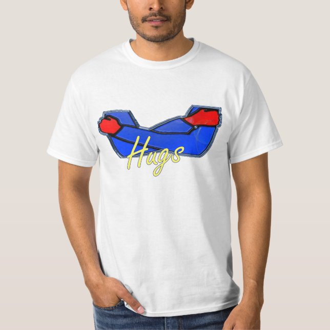 Abrazos en camiseta (Anverso)